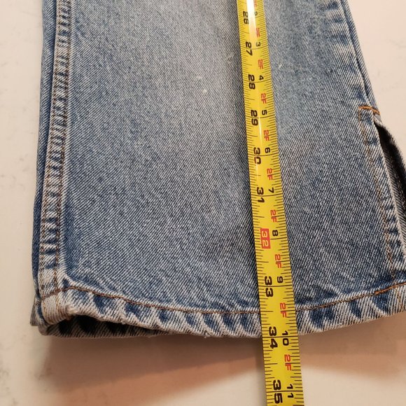 BILL BLASS Vintage Jeans size 10 rigid denim straight leg cropped - Picture 10 of 12